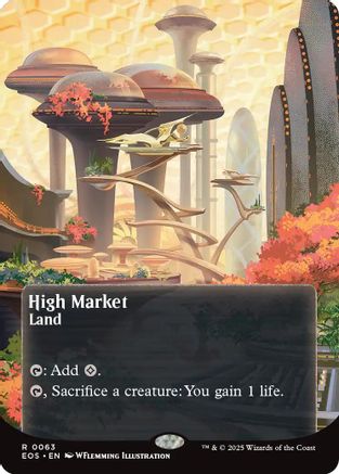 High Market (0063) (Borderless) (EOS-063) - Edge of Eternities: Stellar Sights Foil
