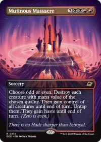 Mutinous Massacre (Borderless) (314) [Edge of Eternities]