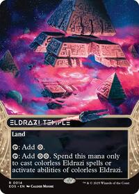 Eldrazi Temple (0014) (Borderless) (14) [Edge of Eternities: Stellar Sights]