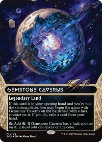 Gemstone Caverns (0106) (Borderless) (Galaxy Foil) (106) [Edge of Eternities: Stellar Sights]