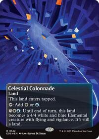 Celestial Colonnade (0142) (Borderless) (Galaxy Foil) (142) [Edge of Eternities: Stellar Sights]