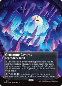 Gemstone Caverns (0151) (Borderless) (Galaxy Foil) (151) [Edge of Eternities: Stellar Sights]