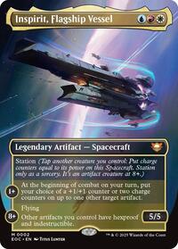 Inspirit, Flagship Vessel (Borderless) (2) [Commander: Edge of Eternities]
