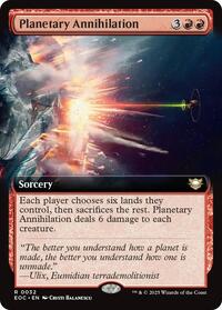 Planetary Annihilation (Extended Art) (32) [Commander: Edge of Eternities]