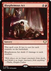 Blasphemous Act (86) [Commander: Edge of Eternities]