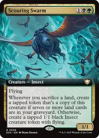 Scouring Swarm (Extended Art) (36) [Commander: Edge of Eternities]