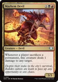 Mayhem Devil (121) [Commander: Edge of Eternities]