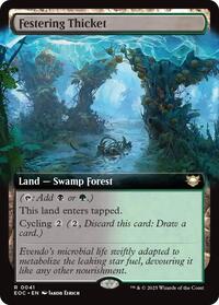 Festering Thicket (Extended Art) (41) [Commander: Edge of Eternities]