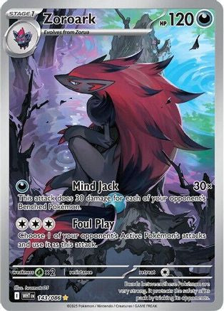 Zoroark 143/086  - Holofoil SV White Flare - Illustration Rare