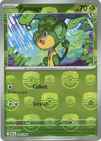 Pansage (Master Ball Pattern) (004/086) [SV: Black Bolt]