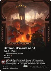Kavaron, Memorial World (Borderless) (Galaxy Foil) (376) [Edge of Eternities]