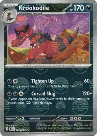 Krookodile (Poke Ball Pattern) 059/086  - Holofoil SV Black Bolt - Uncommon