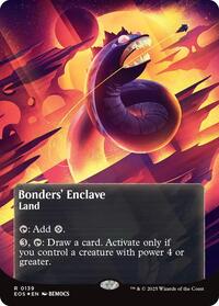 Bonders' Enclave (0139) (Borderless) (Galaxy Foil) (139) [Edge of Eternities: Stellar Sights]