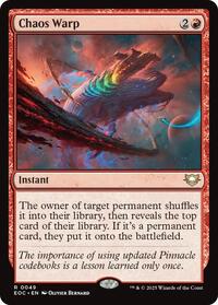 Chaos Warp (49) [Commander: Edge of Eternities]