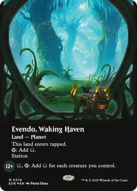 Evendo, Waking Haven (Borderless) (Galaxy Foil) (374) [Edge of Eternities]