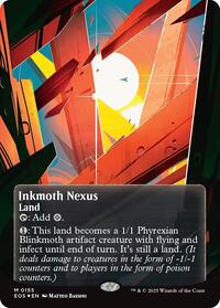 Inkmoth Nexus (0155) (Borderless) (Galaxy Foil) (155) [Edge of Eternities: Stellar Sights]
