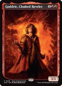 Goddric, Cloaked Reveler (38) [Game Day & Store Championship Promos]