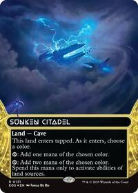 Sunken Citadel (0131) (Borderless) (Galaxy Foil) (131) [Edge of Eternities: Stellar Sights]