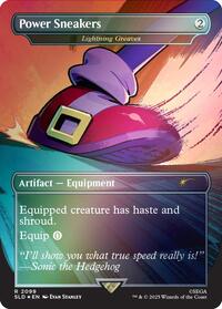 Power Sneakers - Lightning Greaves (Rainbow Foil) (2099) [Secret Lair Drop Series]