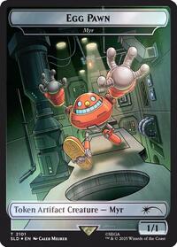 Egg Pawn - Myr Token (Rainbow Foil) (2101) [Secret Lair Drop Series]