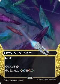 Crystal Quarry (0010) (Borderless) (10) [Edge of Eternities: Stellar Sights]