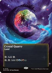 Crystal Quarry (0145) (Borderless) (Galaxy Foil) (145) [Edge of Eternities: Stellar Sights]