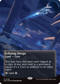 Echoing Deeps (0148) (Borderless) (Galaxy Foil) (148) [Edge of Eternities: Stellar Sights]