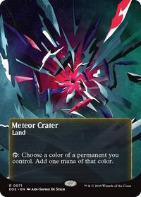 Meteor Crater (0071) (Borderless) (71) [Edge of Eternities: Stellar Sights]