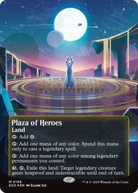 Plaza of Heroes (0168) (Borderless) (Galaxy Foil) (168) [Edge of Eternities: Stellar Sights]