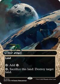 Strip Mine (0130) (Borderless) (Galaxy Foil) (130) [Edge of Eternities: Stellar Sights]