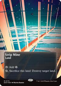 Strip Mine (0175) (Borderless) (Galaxy Foil) (175) [Edge of Eternities: Stellar Sights]