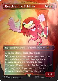 Knuckles the Echidna (Rainbow Foil) (2082) [Secret Lair Drop Series]