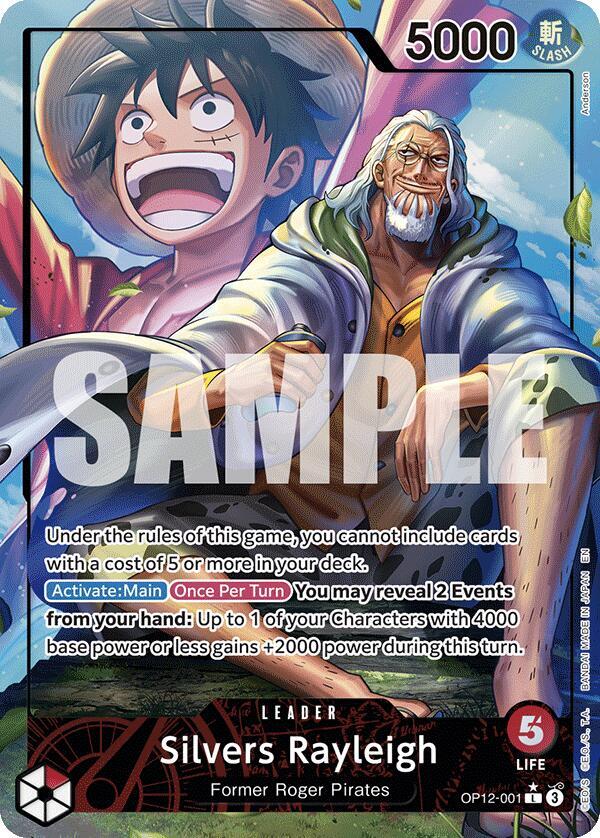 Silvers Rayleigh (Alternate Art) (OP12-001) [Legacy of the Master]