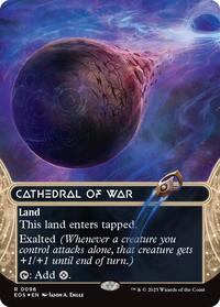 Cathedral of War (0096) (Borderless) (Galaxy Foil) (96) [Edge of Eternities: Stellar Sights]