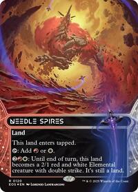 Needle Spires (0120) (Borderless) (Galaxy Foil) (120) [Edge of Eternities: Stellar Sights]
