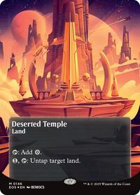 Deserted Temple (0146) (Borderless) (Galaxy Foil) (146) [Edge of Eternities: Stellar Sights]