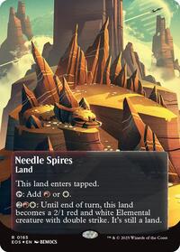 Needle Spires (0165) (Borderless) (Galaxy Foil) (165) [Edge of Eternities: Stellar Sights]