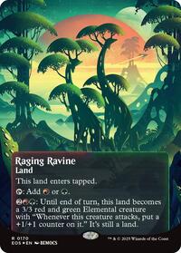 Raging Ravine (0170) (Borderless) (Galaxy Foil) (170) [Edge of Eternities: Stellar Sights]