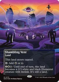 Shambling Vent (0173) (Borderless) (Galaxy Foil) (173) [Edge of Eternities: Stellar Sights]
