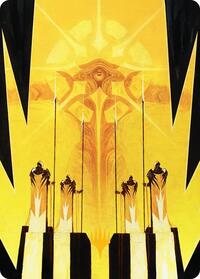 Hardlight Containment Art Card (Gold-Stamped Planeswalker Symbol) (4) [Art Series: Edge of Eternities]