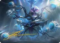 Mm'menon, the Right Hand Art Card (Gold-Stamped Signature) (8) [Art Series: Edge of Eternities]