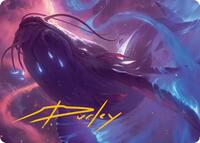 Starbreach Whale Art Card (Gold-Stamped Signature) (9) [Art Series: Edge of Eternities]