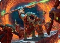 Frontline War-Rager Art Card (16) [Art Series: Edge of Eternities]
