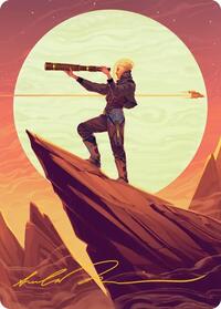 Sami, Wildcat Captain Art Card (Gold-Stamped Signature) (37) [Art Series: Edge of Eternities]