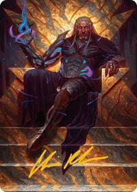 Tezzeret, Cruel Captain Art Card (1/54) (Gold-Stamped Signature) (1) [Art Series: Edge of Eternities]