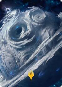 Uthros, Titanic Godcore Art Card (Gold-Stamped Planeswalker Symbol) (34) [Art Series: Edge of Eternities]