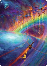 Cascading Cataracts Art Card (43/54) (Gold-Stamped Signature) (43) [Art Series: Edge of Eternities]