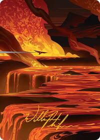 Blast Zone Art Card (Gold-Stamped Signature) (48) [Art Series: Edge of Eternities]