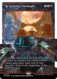 Devastating Onslaught (0387) (Showcase) (Fracture Foil) (387) [Edge of Eternities]