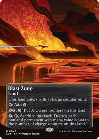 Blast Zone (0047) (Borderless) (47) [Edge of Eternities: Stellar Sights]